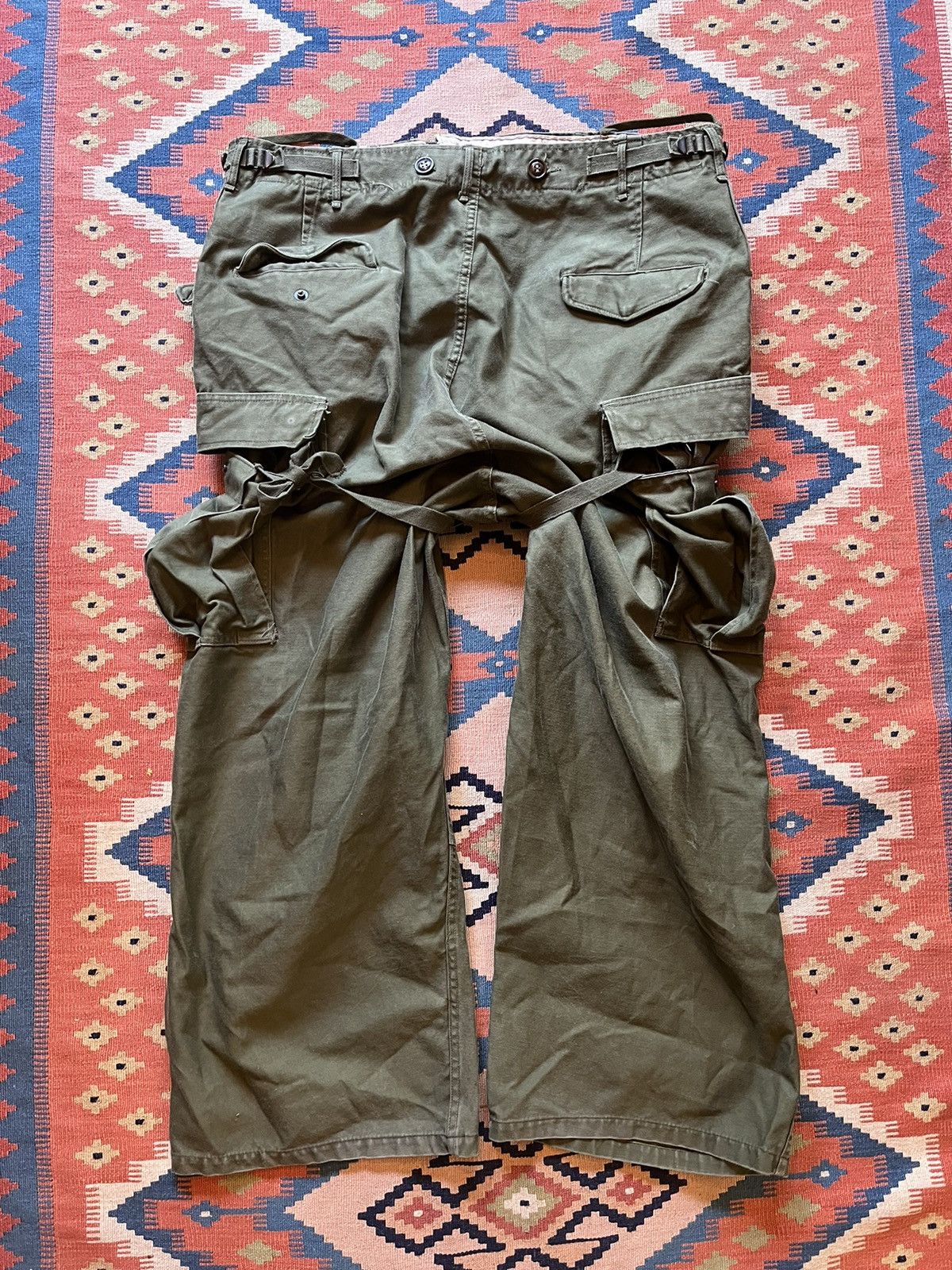 Japanese Brand Vintage bondage army cargo pants M-1951 RARE BAGGY Size US 37 - 2 Thumbnail