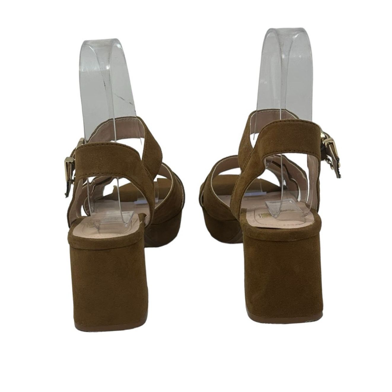 Zara Zara brown suede platform block heel sandals size 36 Size US 6 / IT 36 - 5 Thumbnail