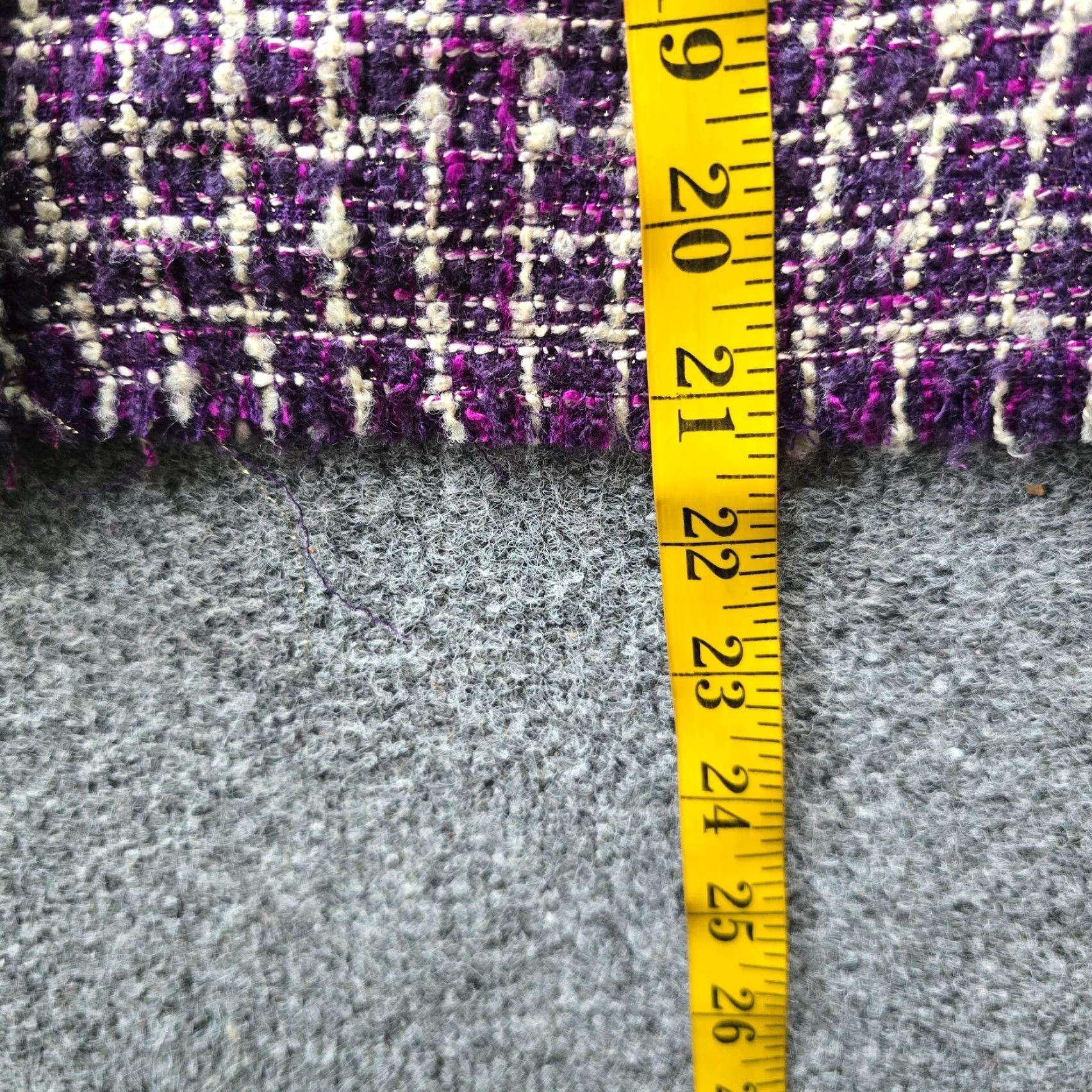 House of Harlow VINTAGE House Of Harlow Jacket Womens Size Medium Purple Tweed Capsule Career Academia Size M / US 6-8 / IT 42-44 - 6 Thumbnail