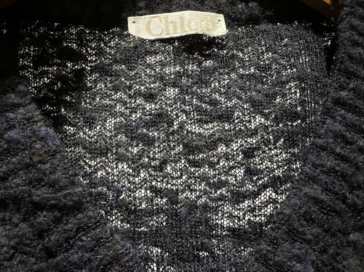 Other 🔥Archived 80s Vintage Chloe Mesh Knit Sweater Puff Sleeve Size US L / EU 52-54 / 3 - 8 Thumbnail