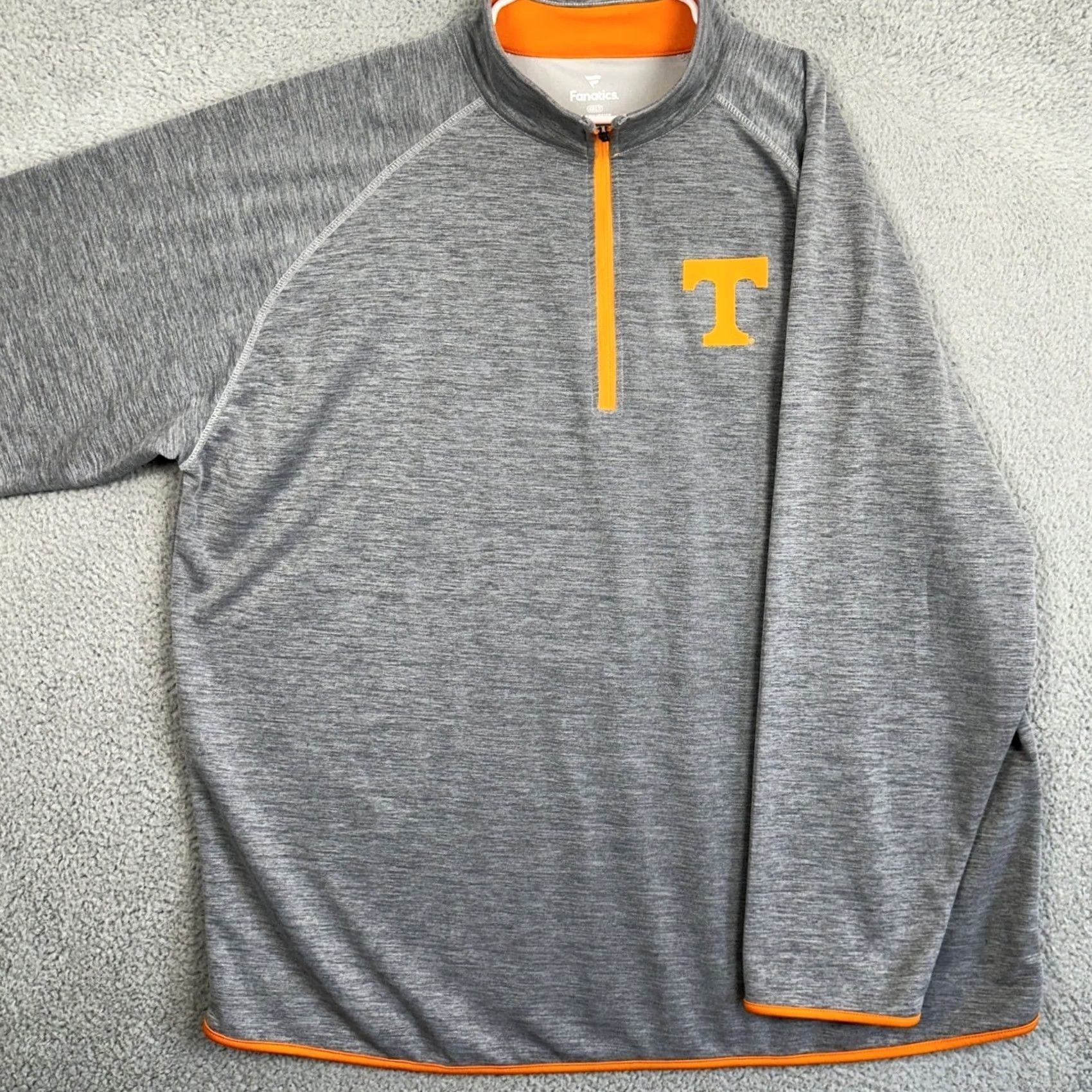 Vintage Tennessee Volunteers Fanatics Jacket Mens 4XLT Gray Quarter Zip Pullover Size US XXL / EU 58 / 5 - 2 Thumbnail