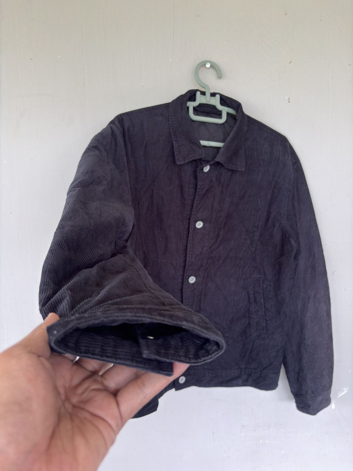 Japanese Brand Compass Black Corduroy Jacket Button-Up Size US XXL / EU 58 / 5 - 4 Thumbnail