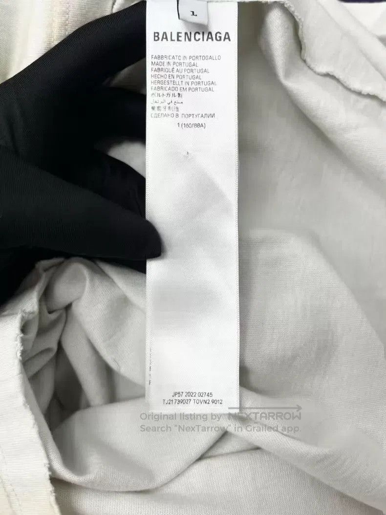 Balenciaga Balenciaga White Mud Dyed Manchester United Dirty Washed D Size US S / EU 44-46 / 1 - 6 Thumbnail
