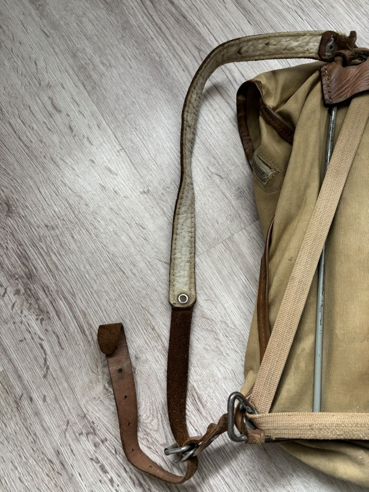 Other Vintage German Canvas & Leather Small Daypack 1950s–1970s Size ONE SIZE - 9 Thumbnail
