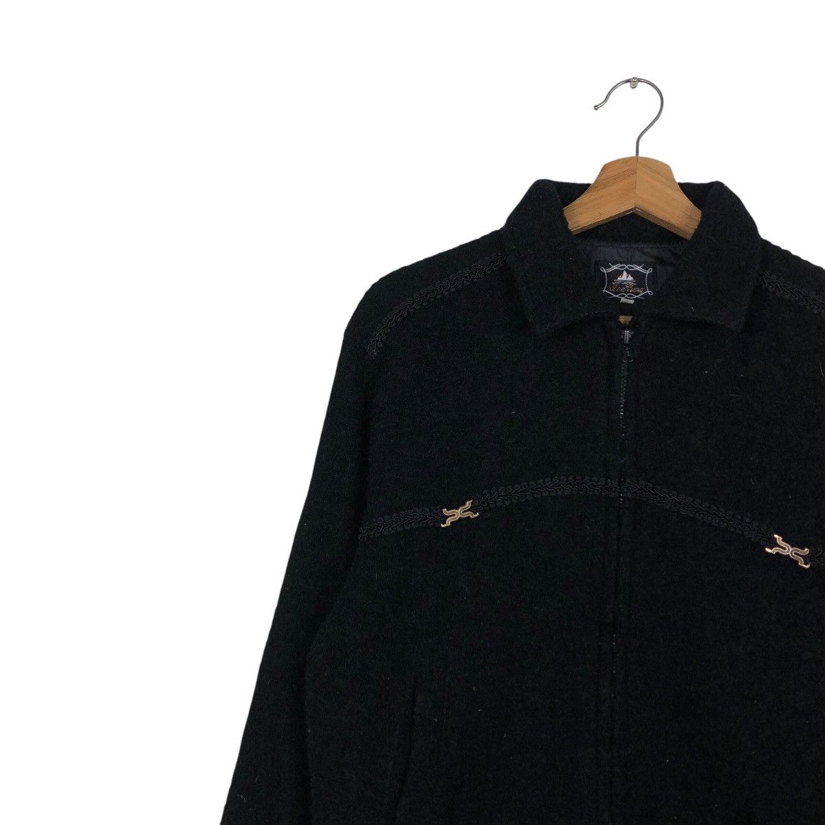 Japanese Brand 📌Vintage Bomber Jacket Ice Berg Rich Black Issey Miyake Size US M / EU 48-50 / 2 - 8 Thumbnail