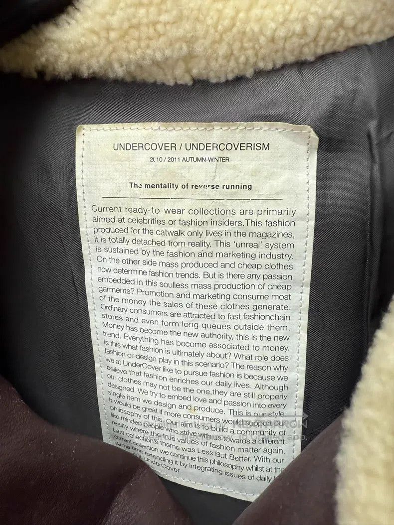 Undercover Undercover Inclined zipper cowhide jacket Size US L / EU 52-54 / 3 - 5 Thumbnail