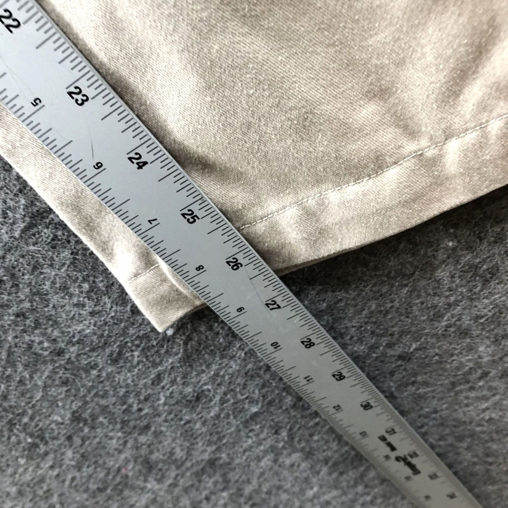 Vintage L.L. Bean Wrinkle Free Bayside Pants Cotton Classic Fit Beige Womens 4P Size 27" / US 4 / IT 40 - 7 Thumbnail