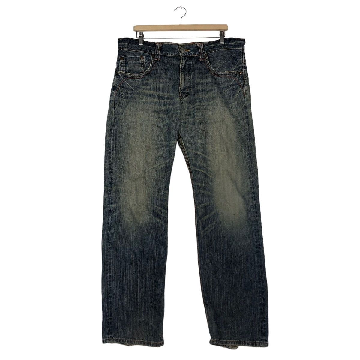 Japanese Brand 🔥VINTAGE DENIM JEANS EDWIN JAPAN INSPIRE ISSEY MIYAKE Size US 38 / EU 54 - 1 Thumbnail