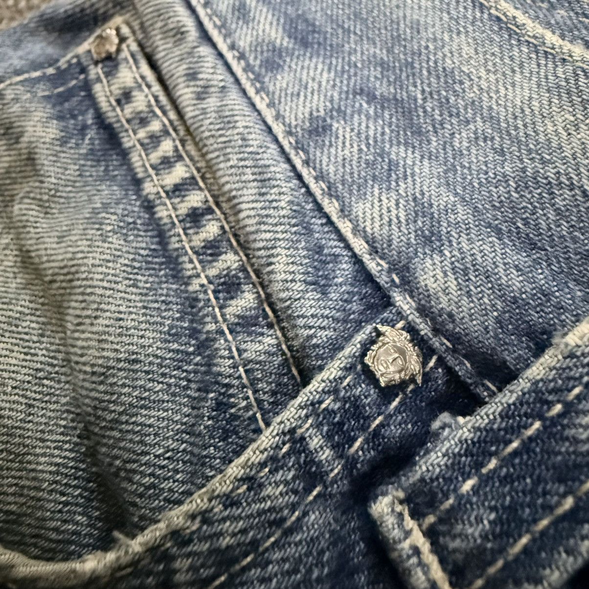Versace Jeans Couture Vintage 90s Baggy Fit Versace Heavy Fade Denim Made in Italy Size US 34 / EU 50 - 21 Thumbnail