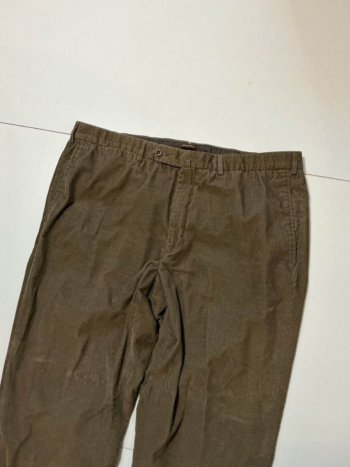 Ermenegildo Zegna Ermenegildo Zegna Brown Corduroy Classic Flat Front Pants Size US 40 / EU 56 - 5 Thumbnail