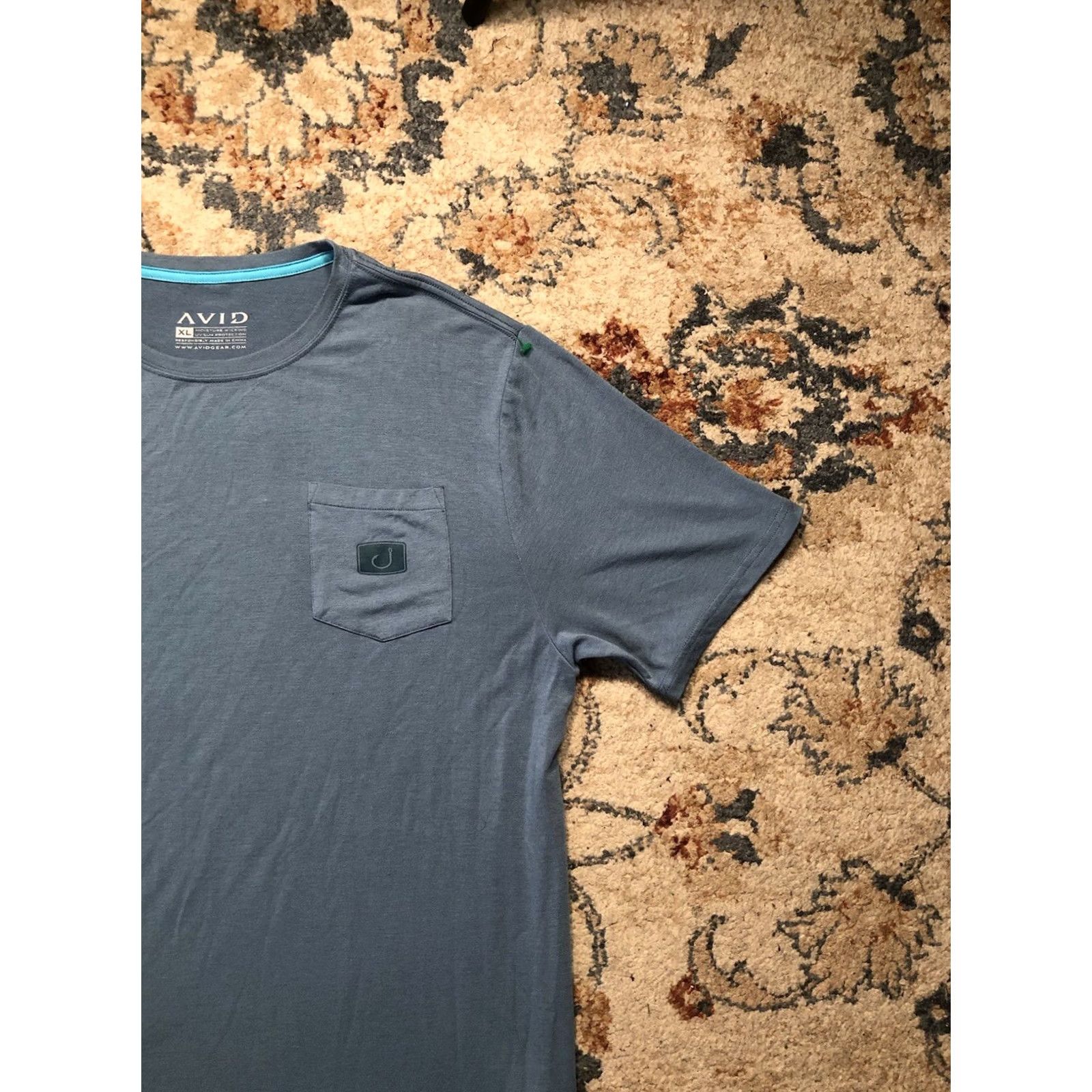 Vintage AVID T Shirt Mens XL Blue Logo Fishing Outdoors Size US XL / EU 56 / 4 - 4 Thumbnail