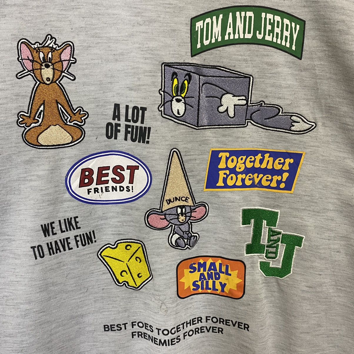 Cartoon Network × Disney × Japanese Brand Tom n Jerry Big Logo Crewneck Sweatshirt Size US XL / EU 56 / 4 - 5 Thumbnail