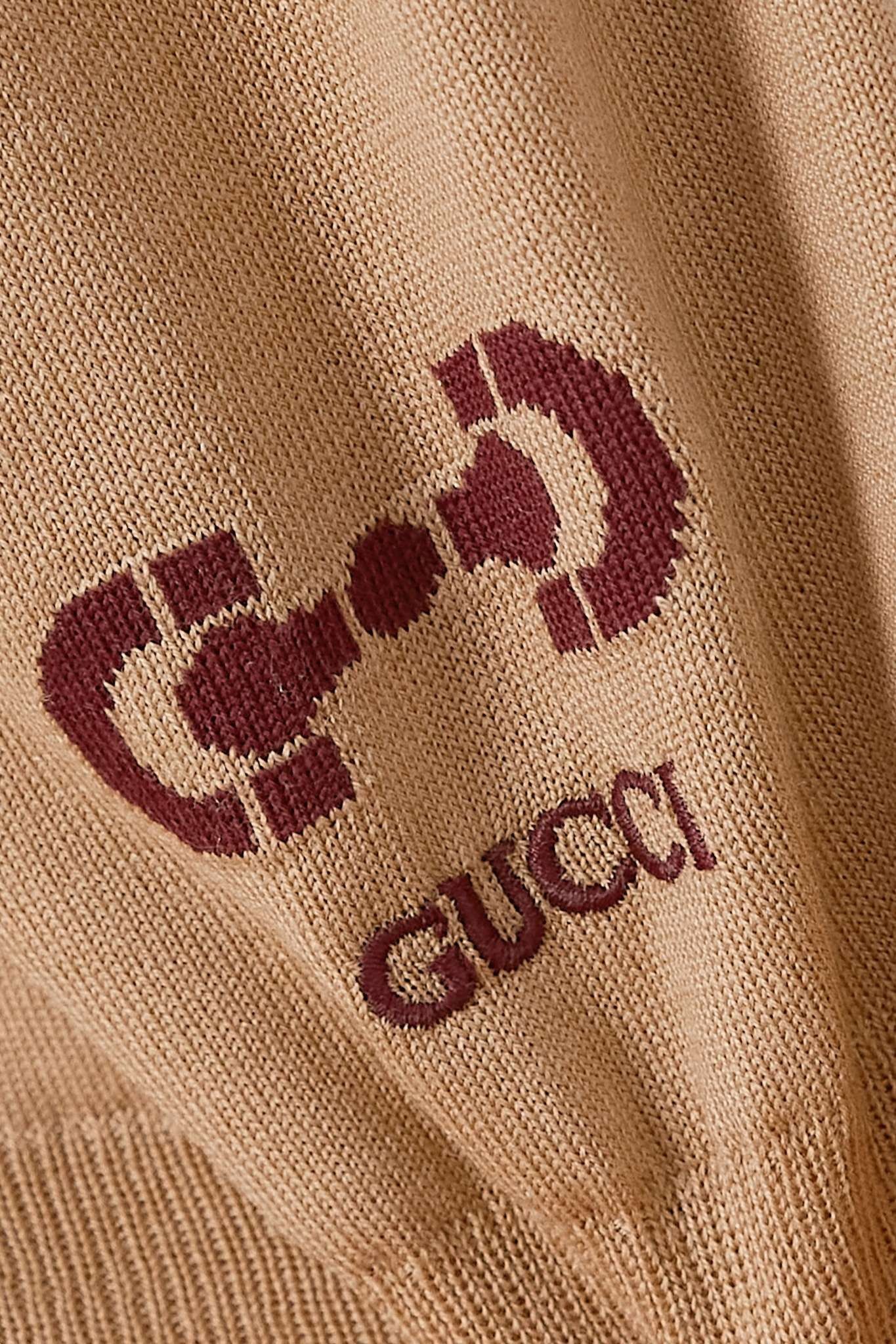 Gucci oc11z1025 Dup / Sweater Knitwear Monogram Wool in Brown Size S / US 4 / IT 40 - 5 Thumbnail