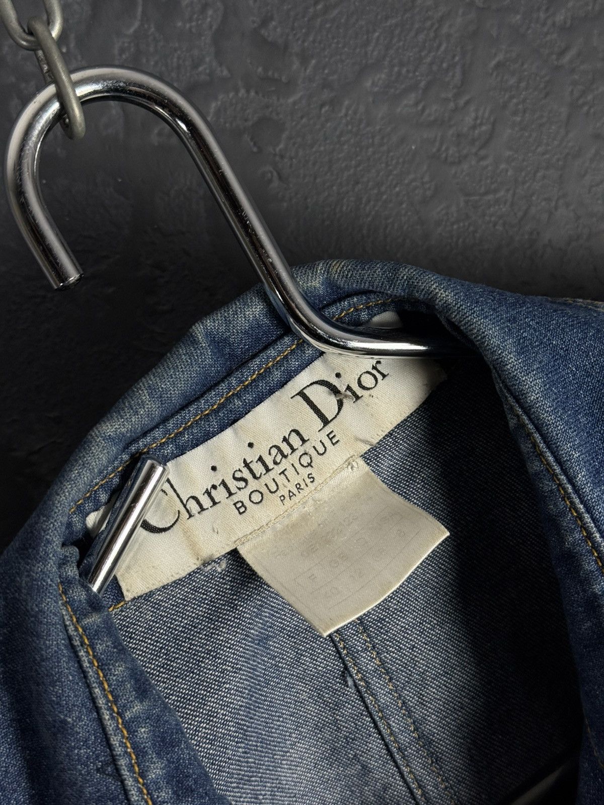 Dior Vintage CHRISTIAN DIOR BOUTIQUE Embroidered Denim Jacket Size M / US 6-8 / IT 42-44 - 13 Thumbnail