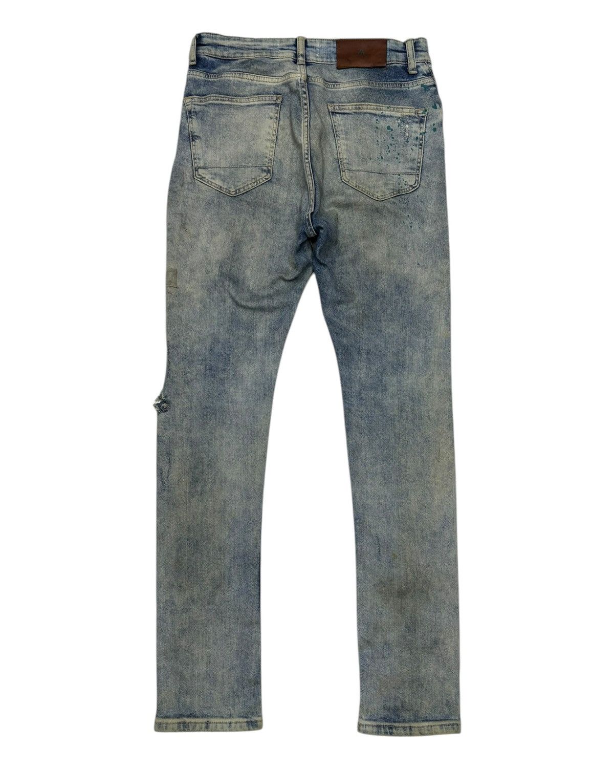 Yasuyuki Ishii Ripped THRASHED Distress Painter Acid Wash Zara Skinny Jeans Size US 30 / EU 46 - 8 Thumbnail