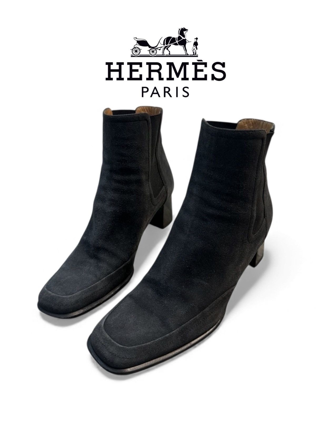 Hermes Hermes Leather Suede Ankle Boots Womens Size 36.5 Authentic Size US 6.5 / IT 36.5 - 1 Thumbnail