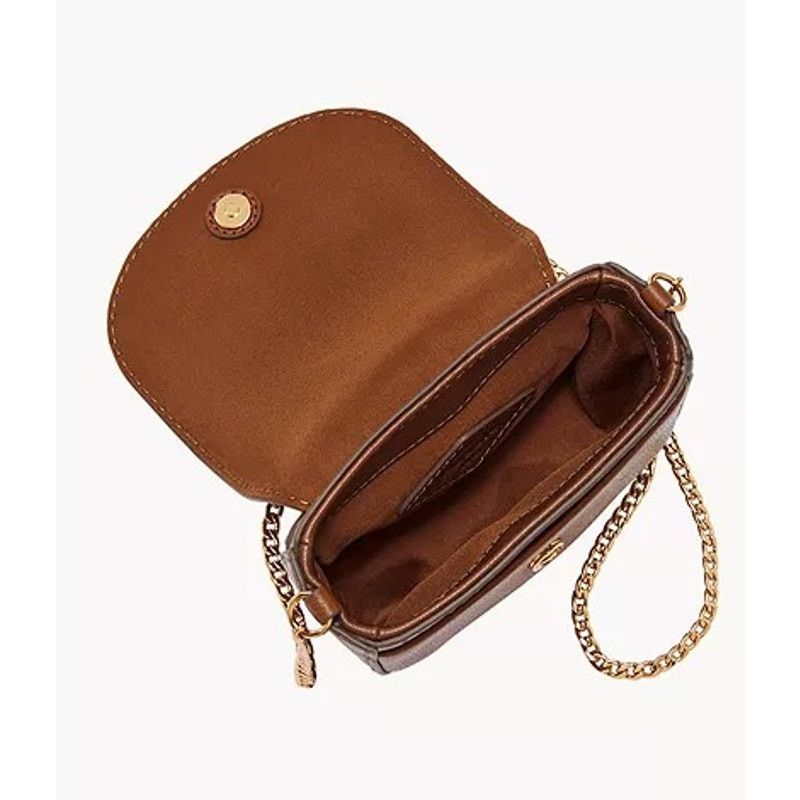 Fossil Fossil Emery Genuine Leather Micro Crossbody Bag Wallet Set Size ONE SIZE - 6 Thumbnail