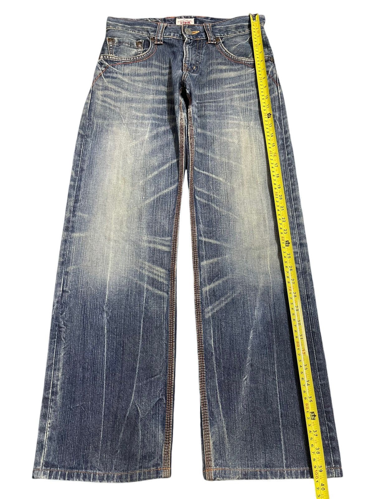 Edwin Edwin XV Exclusive Vintage Blue Faded Wash Baggy Jeans Size US 30 / EU 46 - 12 Thumbnail