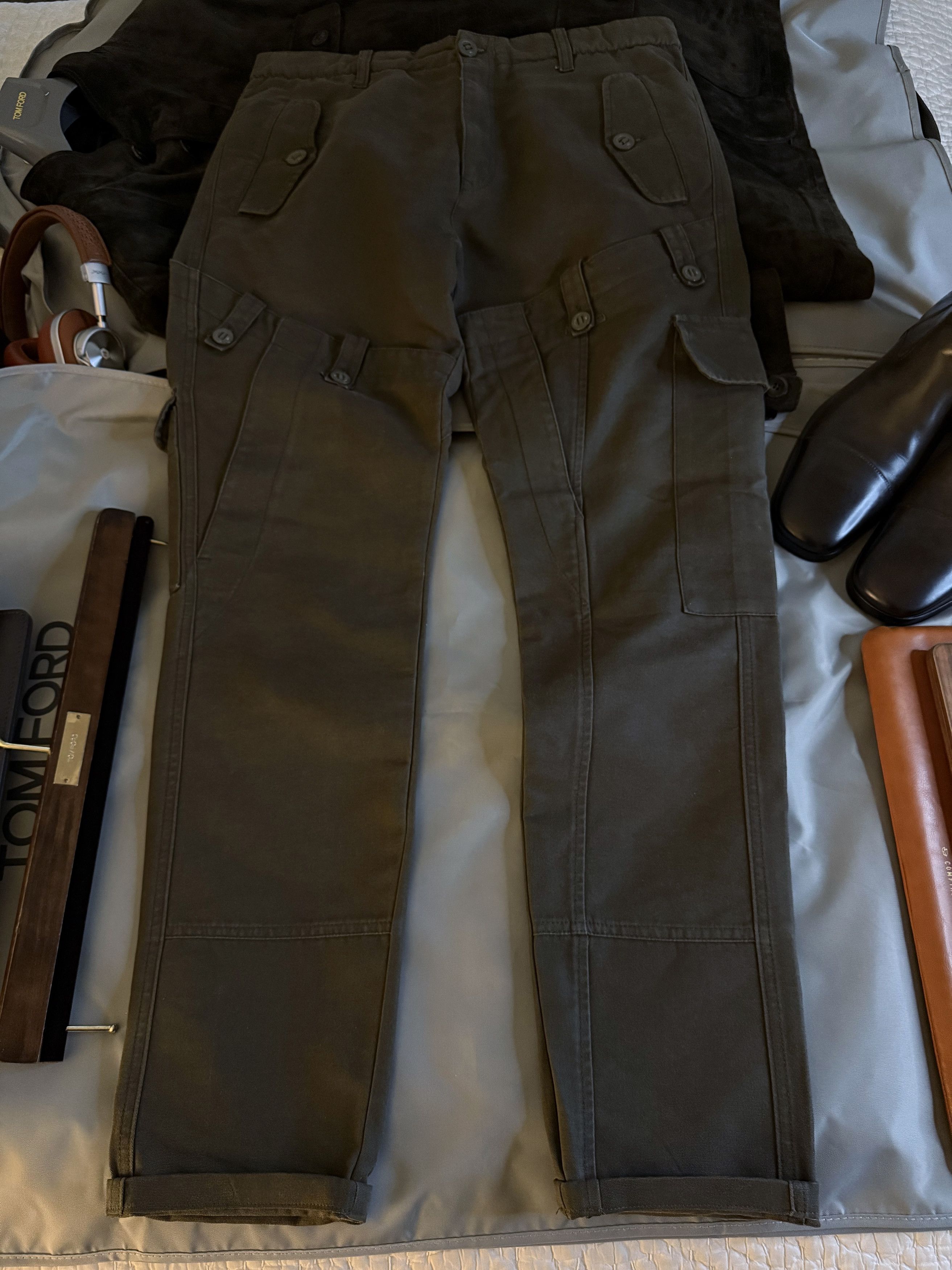 Alexander McQueen Ultimate Rare $2,500 w/tax MCQUEEN Handmade Cargo Pants Size US 32 / EU 48 - 5 Thumbnail
