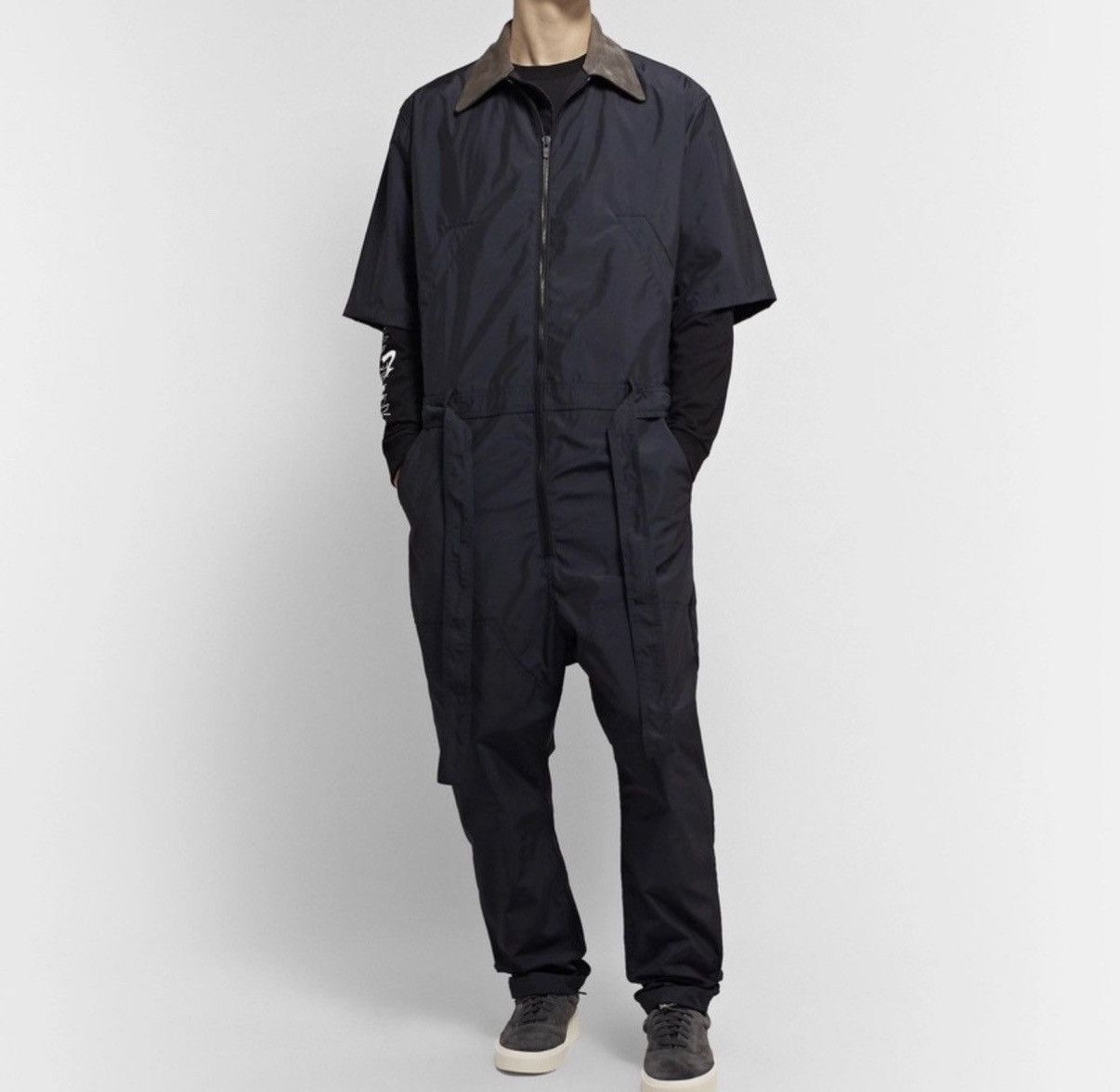 Fear of God Sixth Belted Nylon Jumpsuit Navy Eternal 6th 7th 8th Size US 32 / EU 48 - 13 Thumbnail