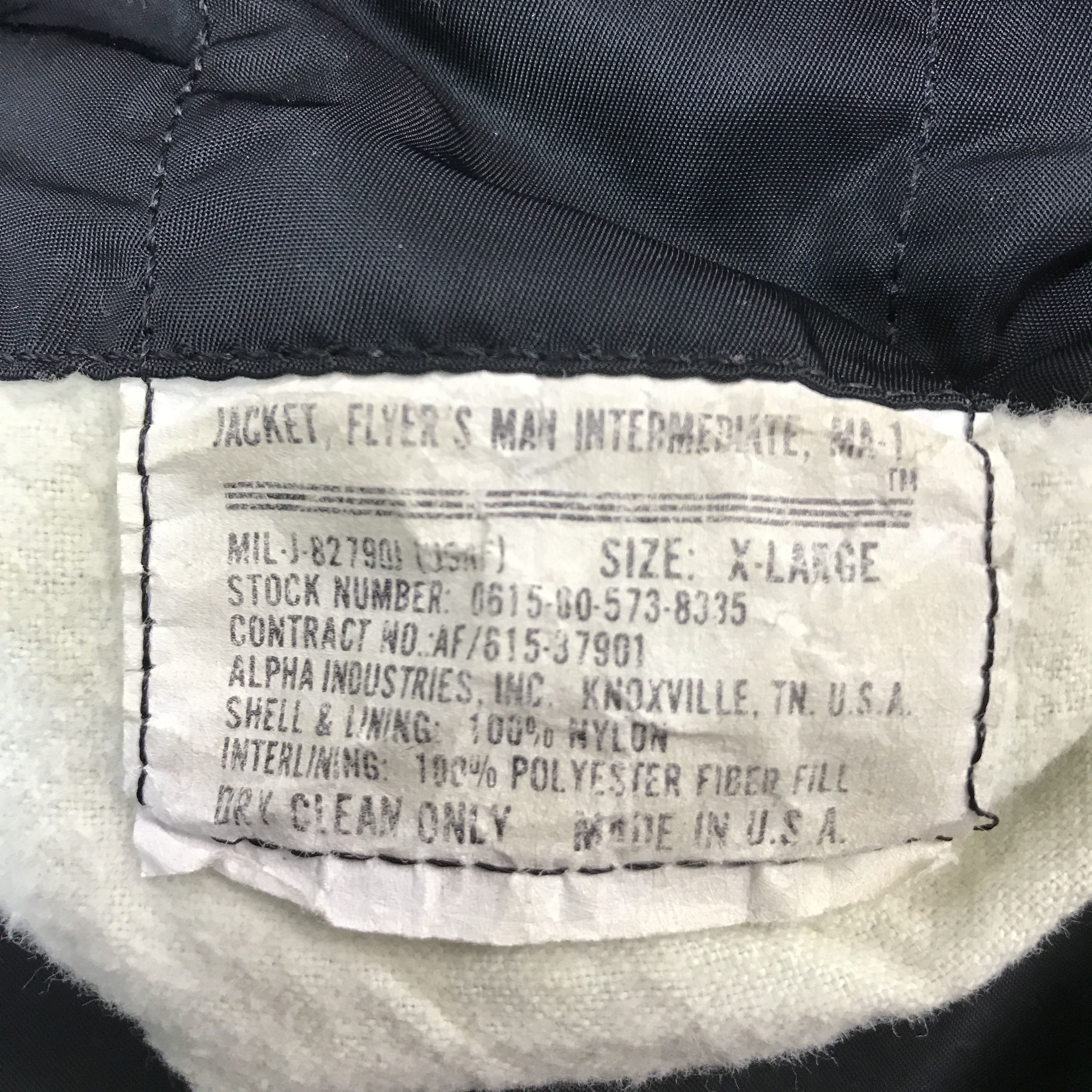 Alpha Industries × Japanese Brand ALPHA INDUSTRIES FLYERS MAN MA1 BOMBER BLACK JACKET Size US XL / EU 56 / 4 - 10 Thumbnail