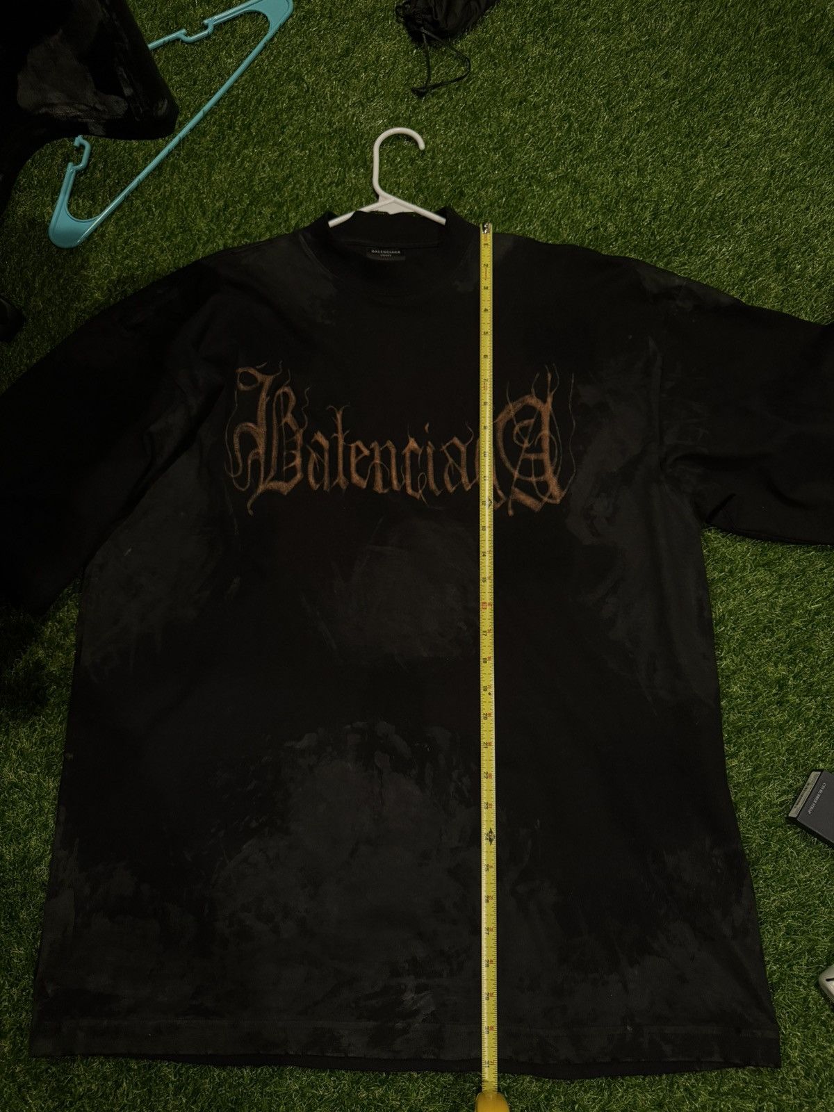 Balenciaga Balenciaga OVERSIZED Heavy Metal Tshirt Size US XXS / EU 40 - 3 Thumbnail