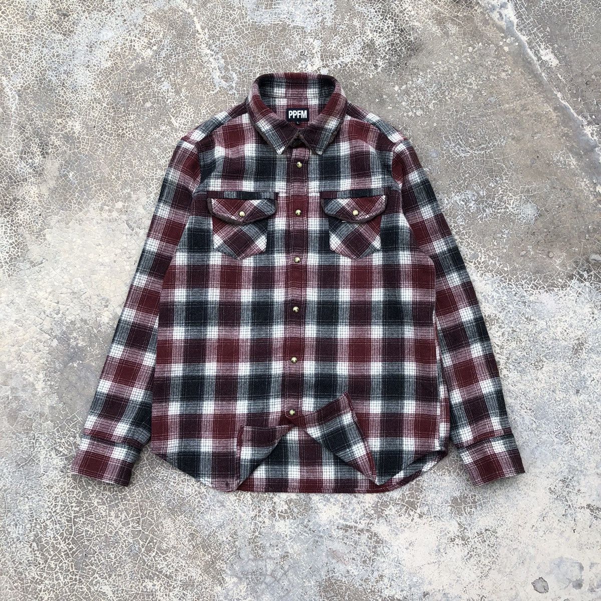 Japanese Brand × PPFM PPFM Western Double Pocket Button Flannel Shirt Size US L / EU 52-54 / 3 - 1 Thumbnail