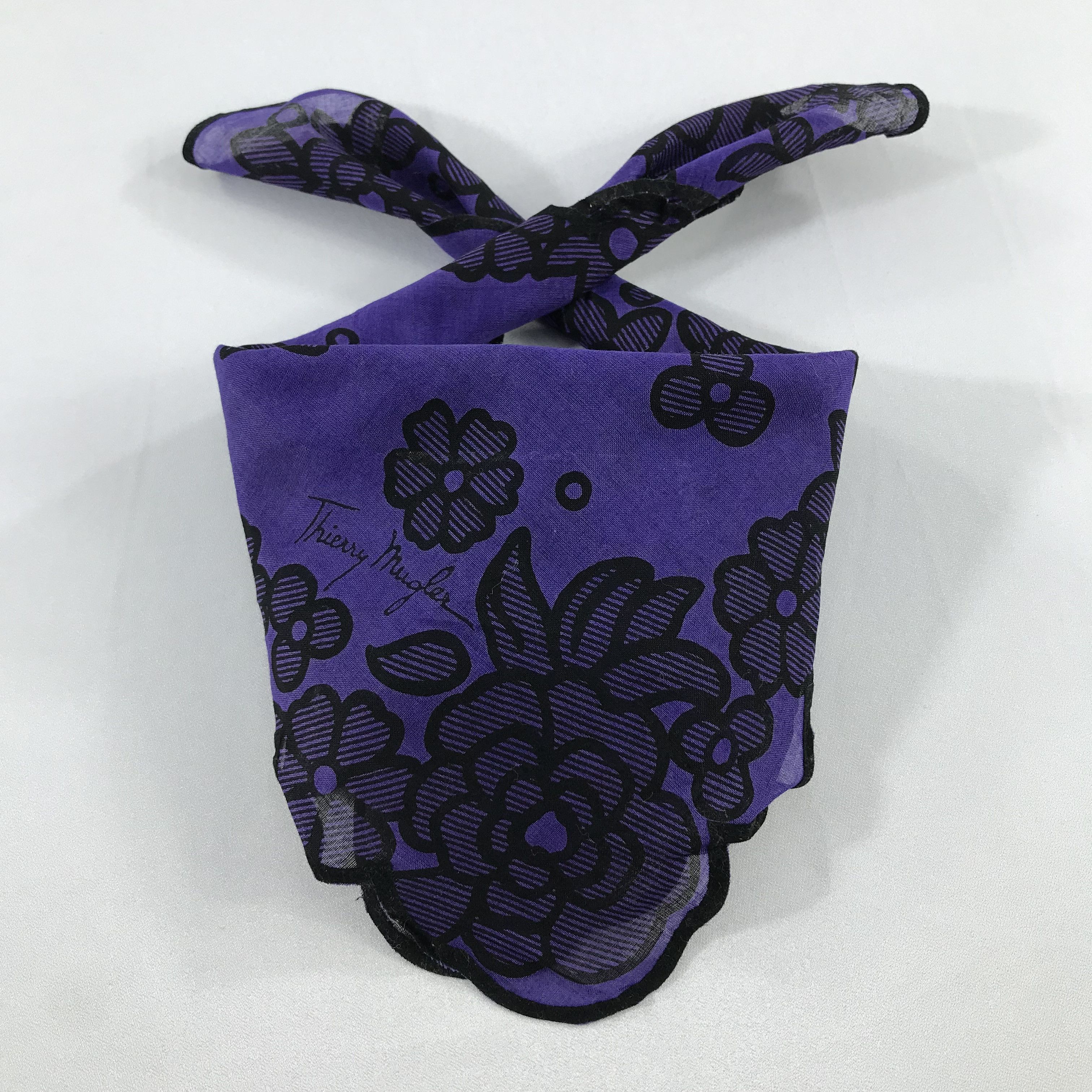 Thierry Mugler Thierry Mugler Bandana / Handkerchief / Neckerchief -S2226 Size ONE SIZE - 3 Thumbnail