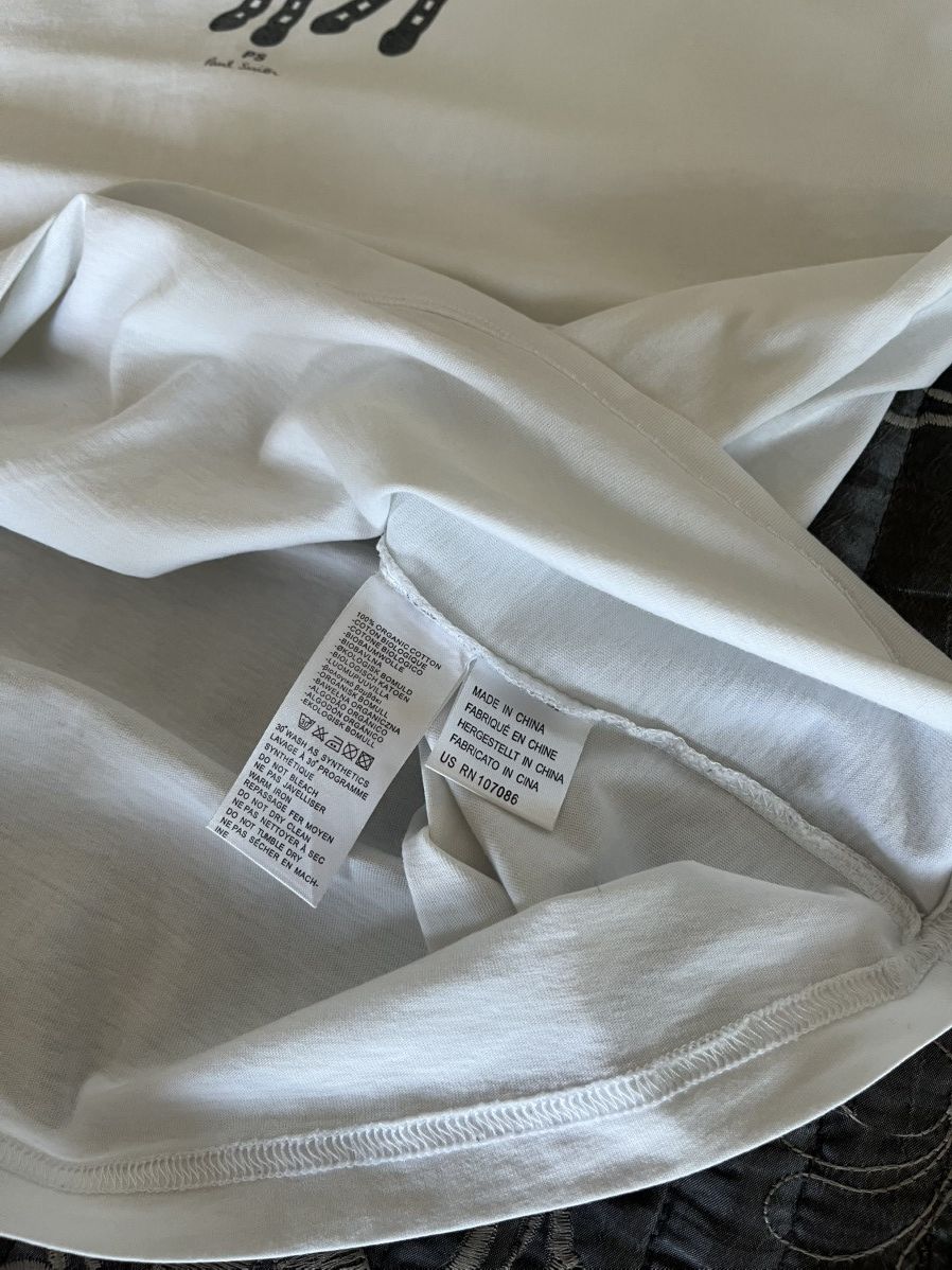 Designer × Paul Smith Paul Smith PS Zebra Logo White T-Shirt Men’s L Size US M / EU 48-50 / 2 - 4 Thumbnail