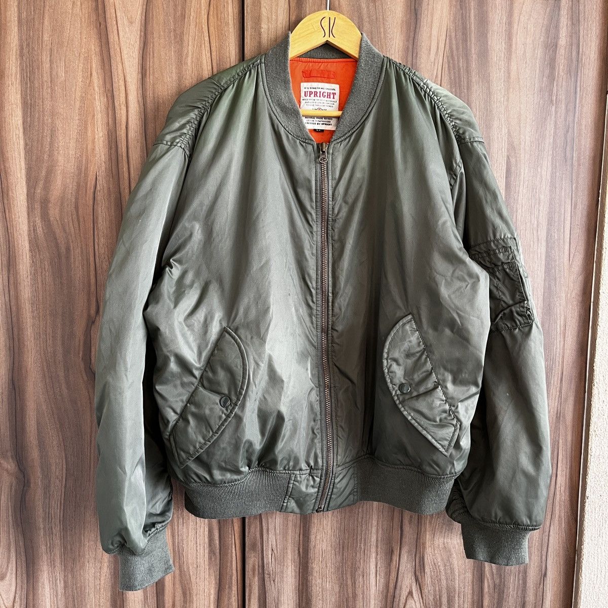 Japanese Brand Upright Vintage Bomber Jacket Size US XL / EU 56 / 4 - 2 Thumbnail
