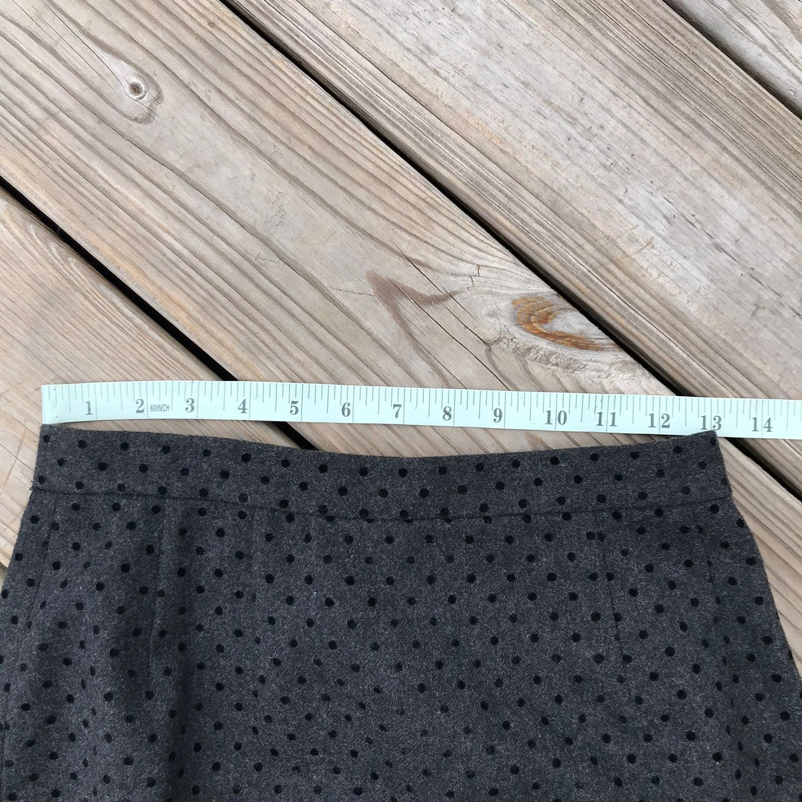 Vintage Vintage Rickie Freeman for Teri Jon velvet polka dot skirt Size 27" / US 4 / IT 40 - 9 Thumbnail