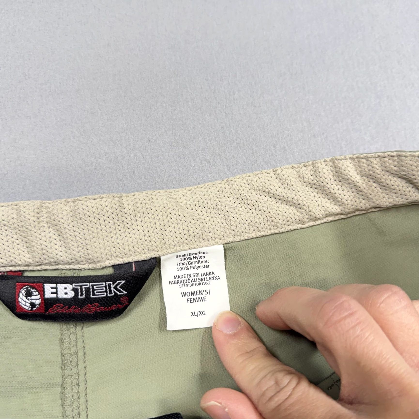 Eddie Bauer VINTAGE Eddie Bauer EBTEK Shorts Womens XL Green Utility Nylon Quick Dry Size 40" / US 18 - 4 Thumbnail