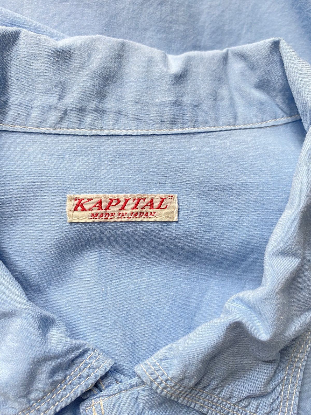 Kapital KAPITAL short-sleeves blue shirt Size US M / EU 48-50 / 2 - 7 Thumbnail
