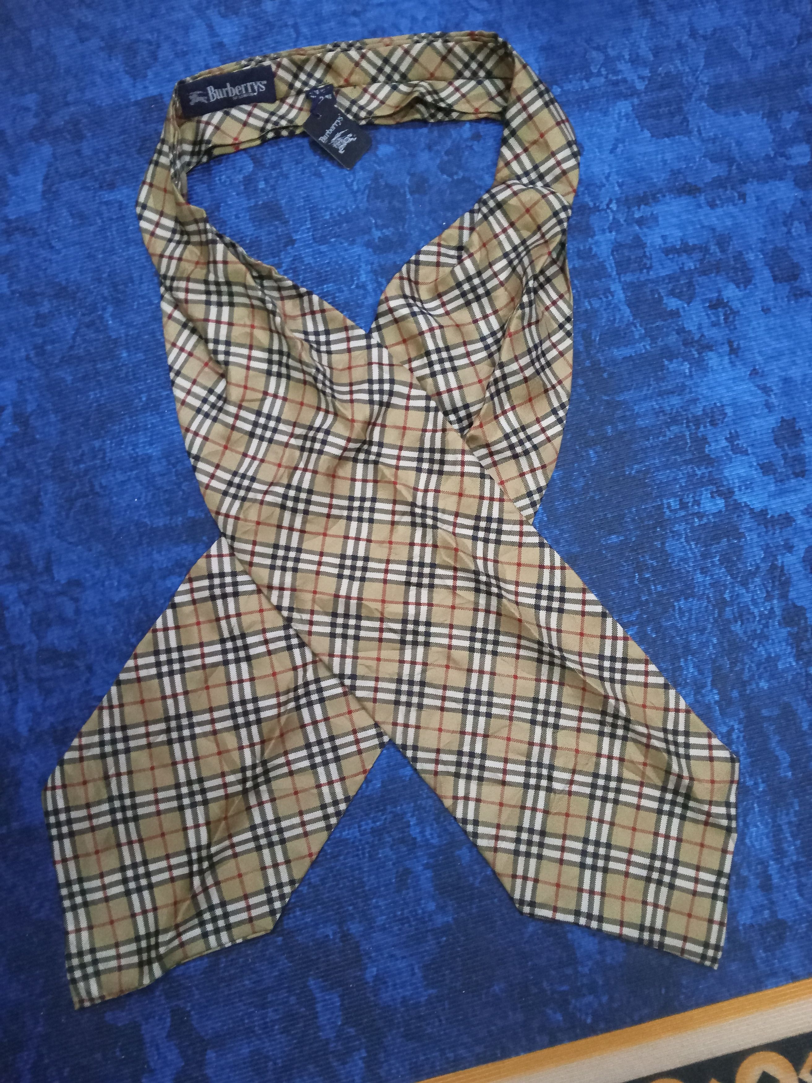 Burberry Burberrys Of London Nova Check Silk Vintage Neck Scarf Size ONE SIZE - 1 Thumbnail