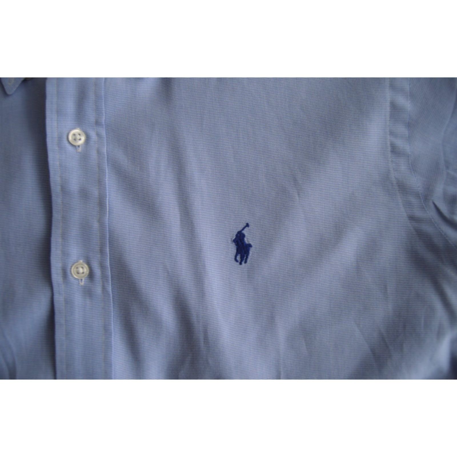 Polo Ralph Lauren VTG Polo Ralph Lauren Men's Classic Fit Dress Shirt Blue 16.5 34/35 Cotton Size 46R - 3 Thumbnail