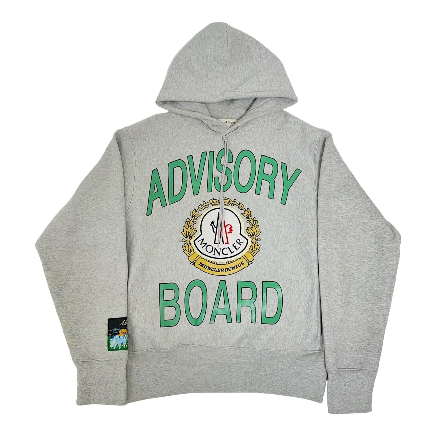 image of Advisory Board Crystal X Moncler Transfer University Hoodie in Grey, Men's (Size XL)