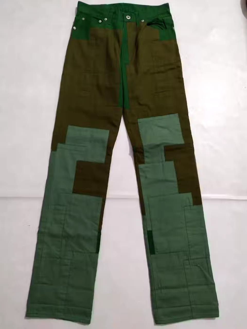 Japanese Brand Les Vis a Bois Nice Design Patchwork Pants Size US 29 - 4 Thumbnail