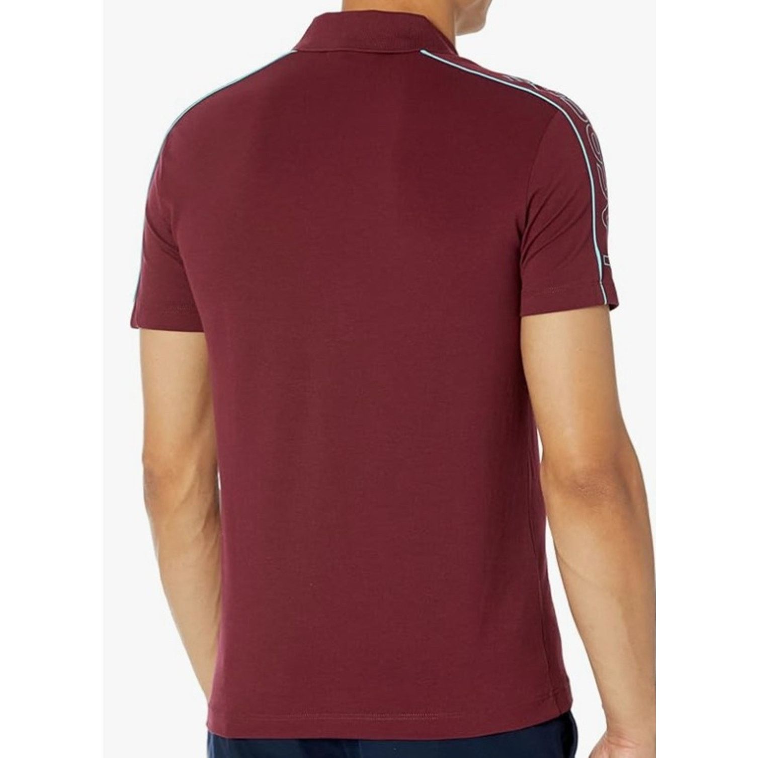 Lacoste Lacoste Men's Short Sleeve Piping Slim Fit Polo Shirt Red M Size US M / EU 48-50 / 2 - 3 Thumbnail