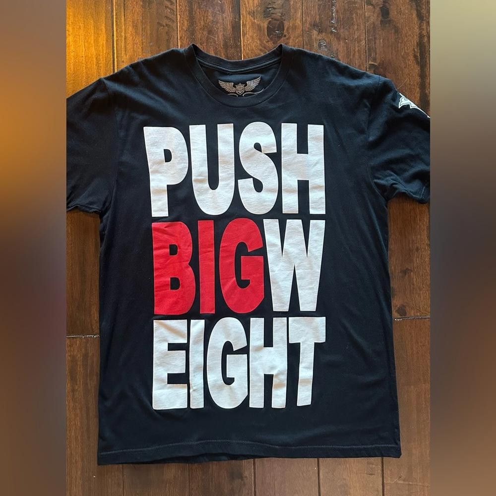 Designer “Push Big Weight” bodybuilding Shirt - NWOT - Anabolik brand Size US L / EU 52-54 / 3 - 1 Thumbnail