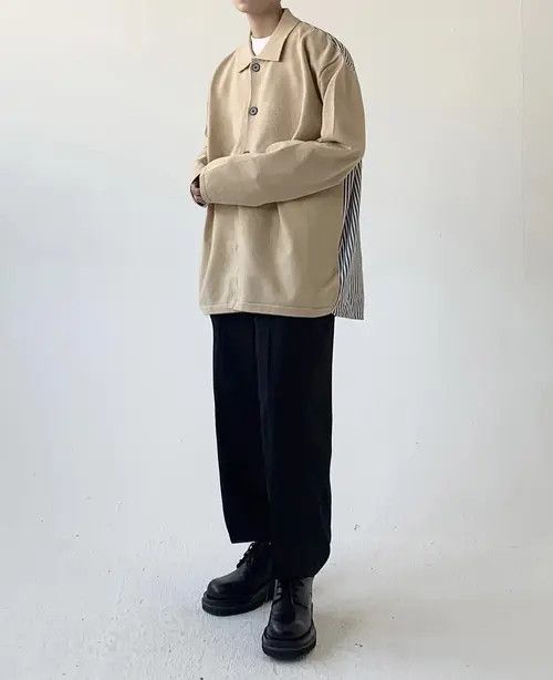 Japanese Brand Striped long-sleeved shirt Size US L / EU 52-54 / 3 - 5 Thumbnail