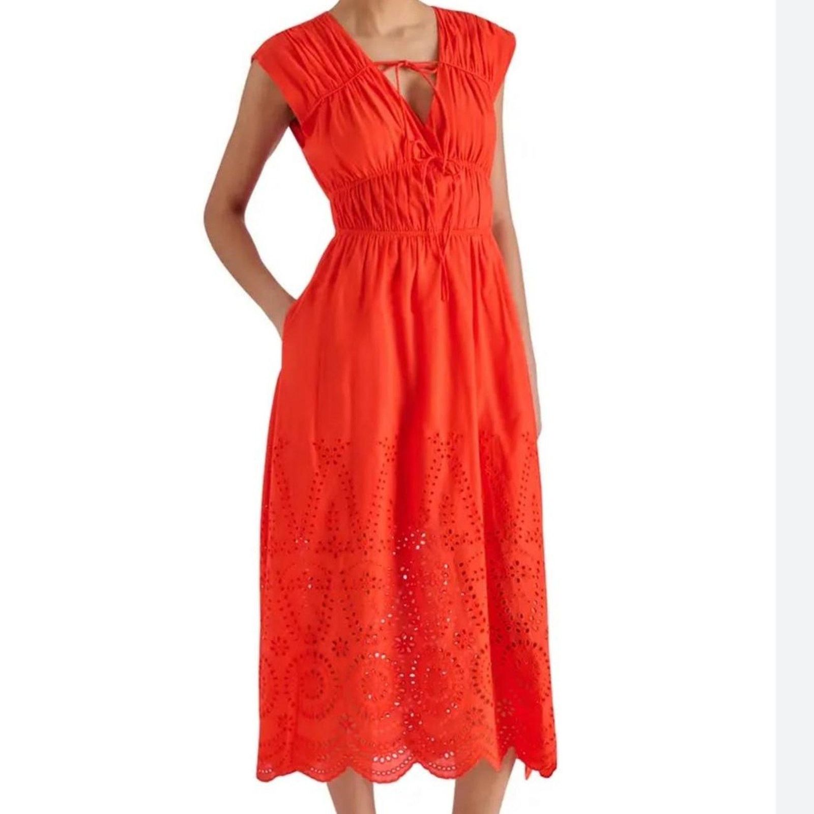 Steve Madden Red Summer Dress - Full length red summer maxi dress Size XS / US 0-2 / IT 36-38 - 2 Thumbnail