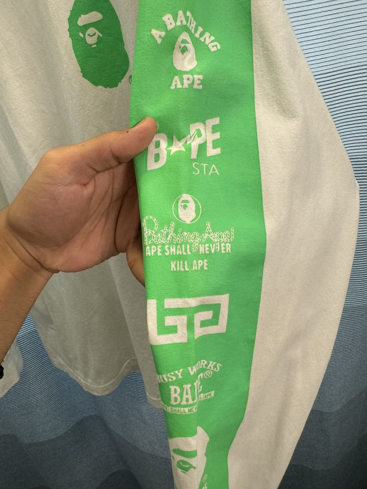 Bape Multi Logo L/S Tee Size US M / EU 48-50 / 2 - 4 Thumbnail