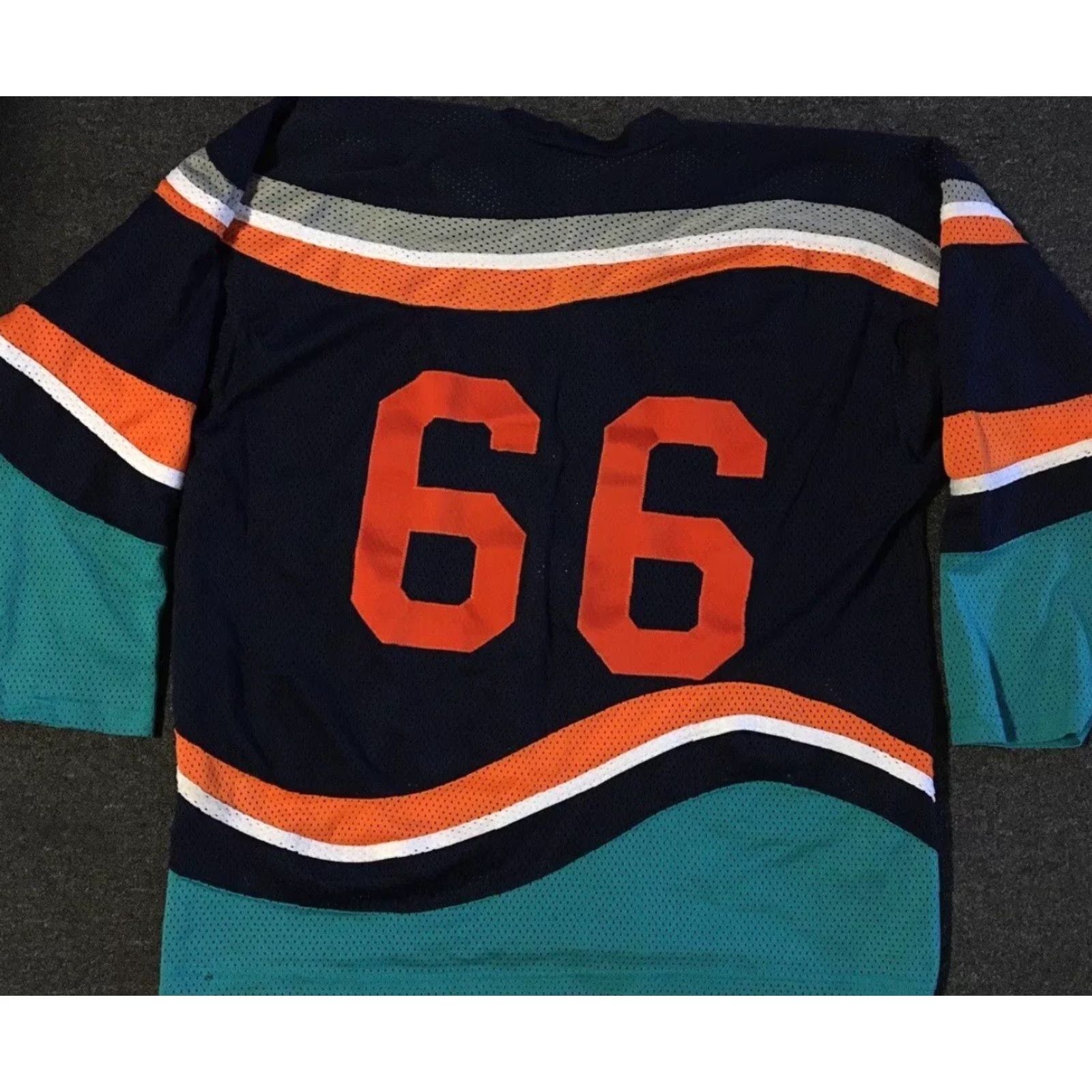 Vintage Vtg 90s #66 Distressed Hockey Jersey XL Canada Blue Sun Maple Leafs Grunge 80s Size US XL / EU 56 / 4 - 2 Thumbnail