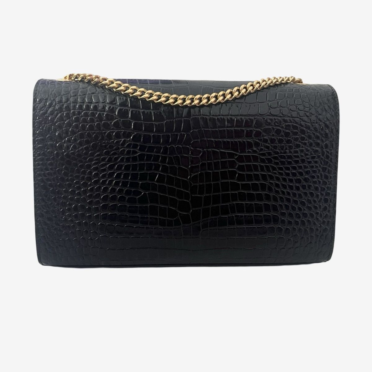 Saint Laurent Paris Saint Laurent Paris Black Embossed Medium Kate Tassel Bag Size ONE SIZE - 2 Thumbnail