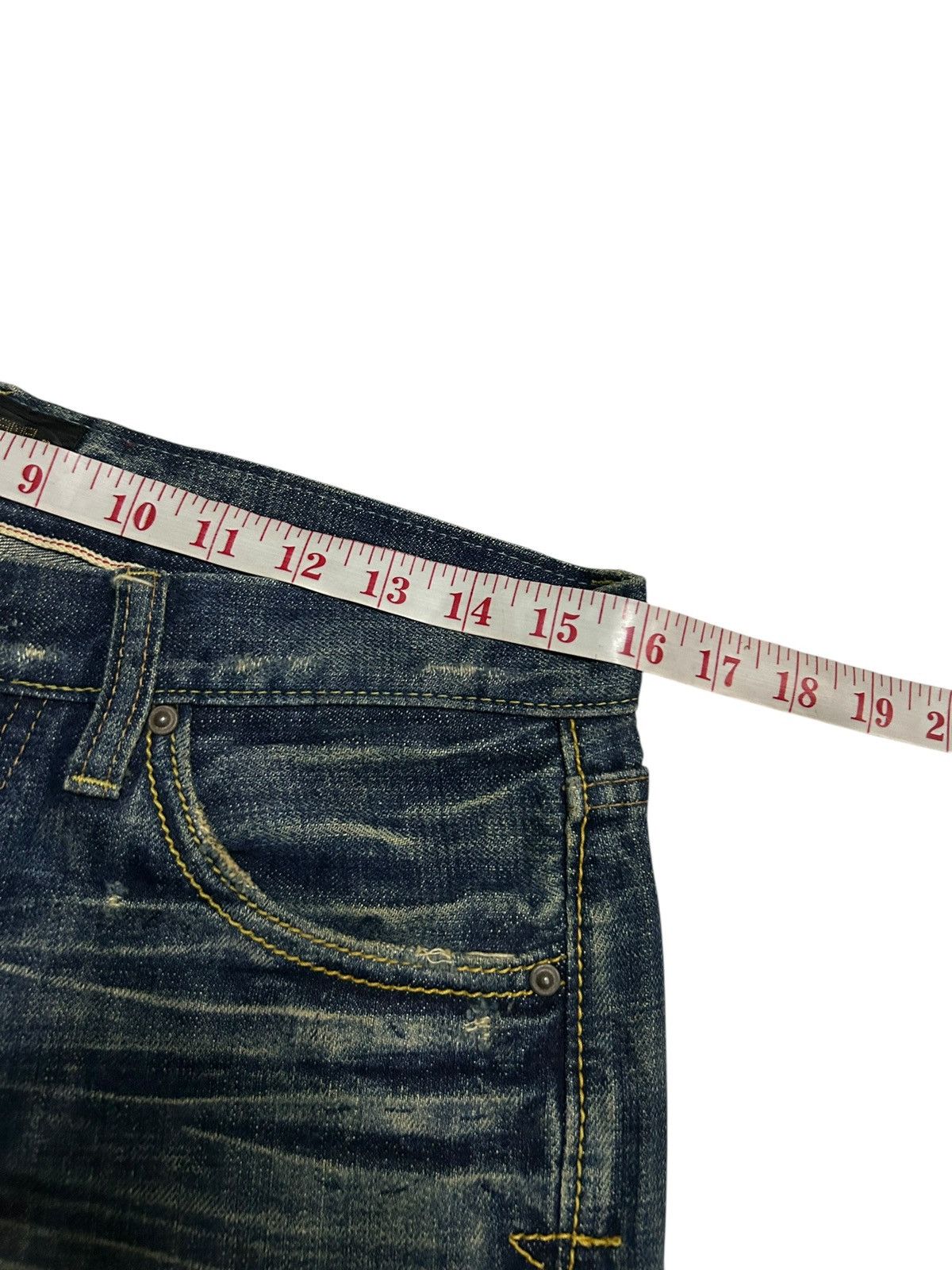 Japanese Brand × Kapital × Vintage Rusty Flare Selvedge Japanese Punk Distressed Denim Jeans Size US 32 / EU 48 - 16 Thumbnail
