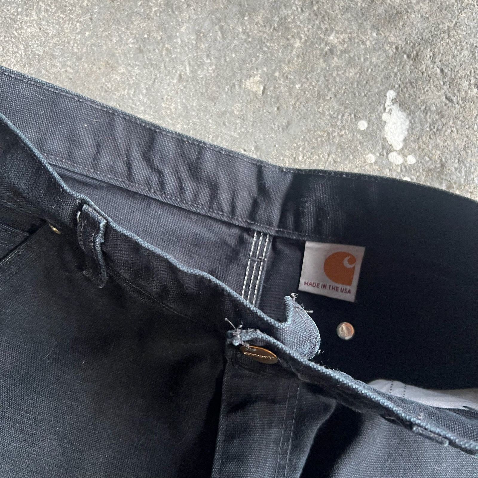 Carhartt × Vintage Carhartt black double knee work wear carpenter pants Size US 29 - 7 Thumbnail