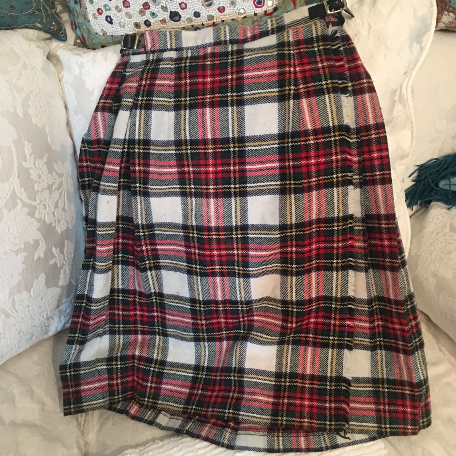 Vintage VINTAGE PLAID KILT SKIRT FROM IRELAND Size 26" / US 2 / IT 38 - 7 Thumbnail