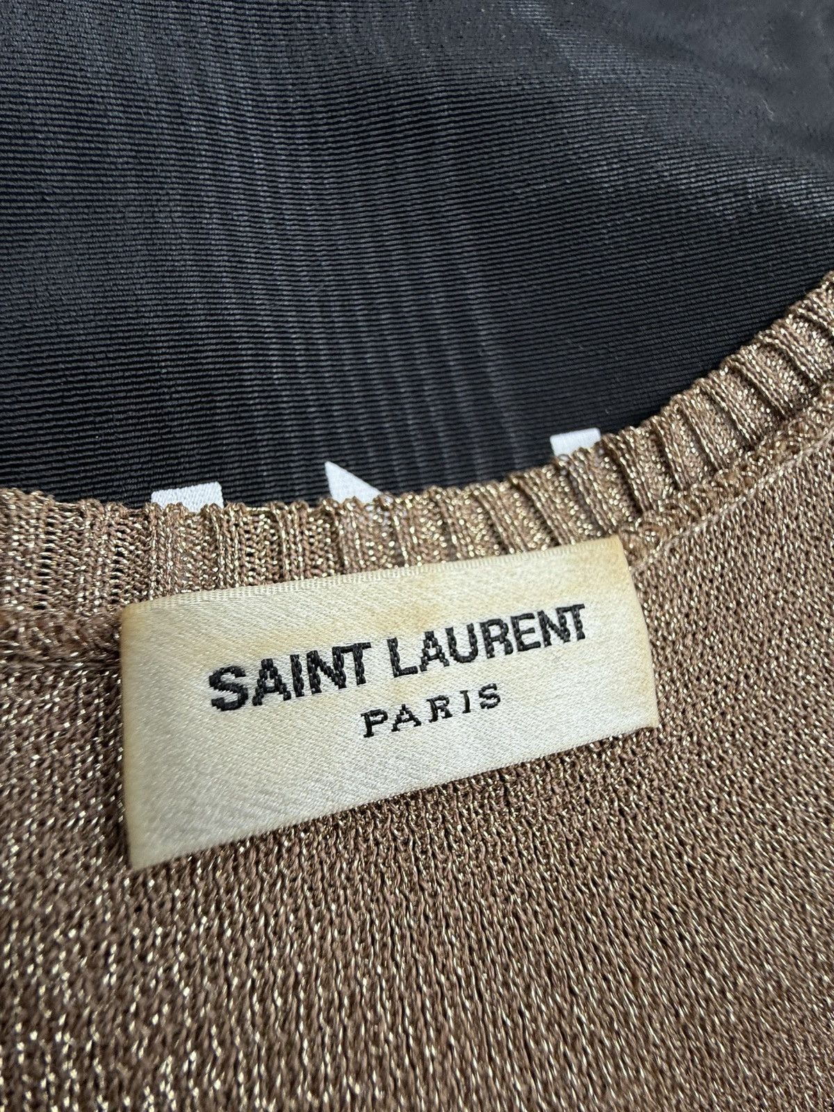 Saint Laurent Paris FW19 Saint Laurent metallic golf tank top vest sleeveless Size US M / EU 48-50 / 2 - 18 Thumbnail