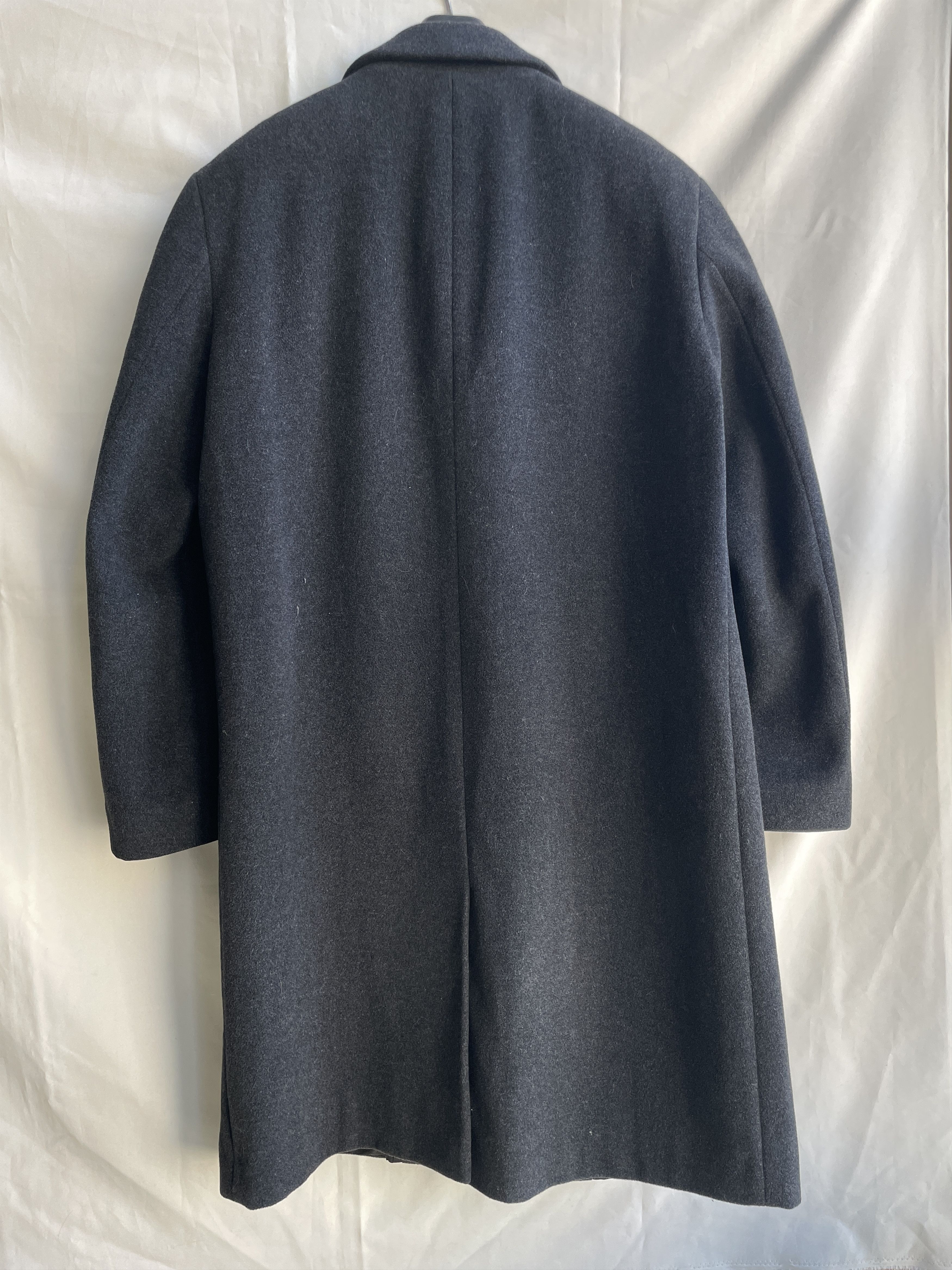 Hugo Boss Hugo Boss Vintage De Tomaso Charcoal Gray Wool Overcoat Size US XL / EU 56 / 4 - 2 Thumbnail