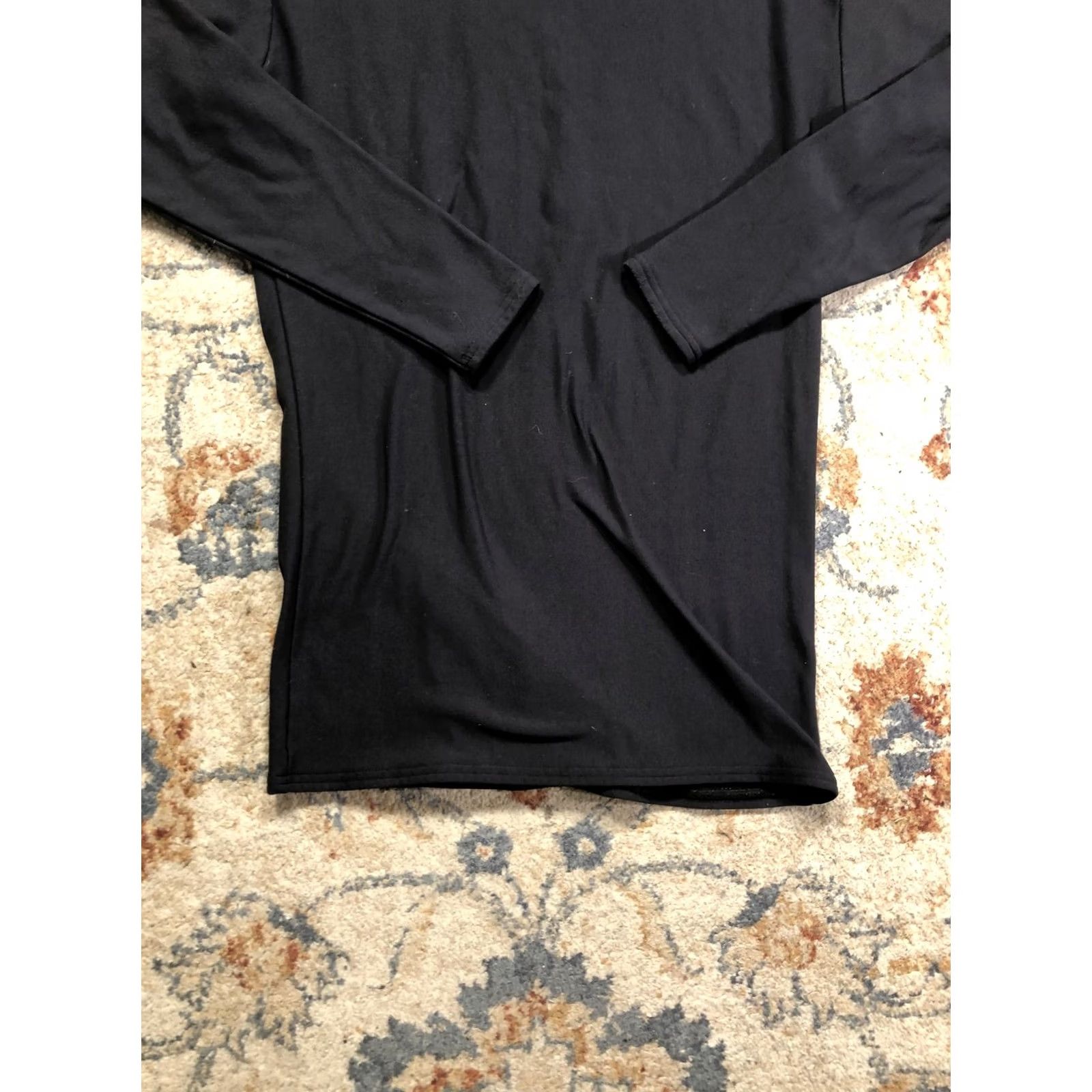 Under Armour Under Armour ColdGear Shirt Mens Large Black Long Sleeve Mock Neck Base Layer Size US L / EU 52-54 / 3 - 5 Thumbnail